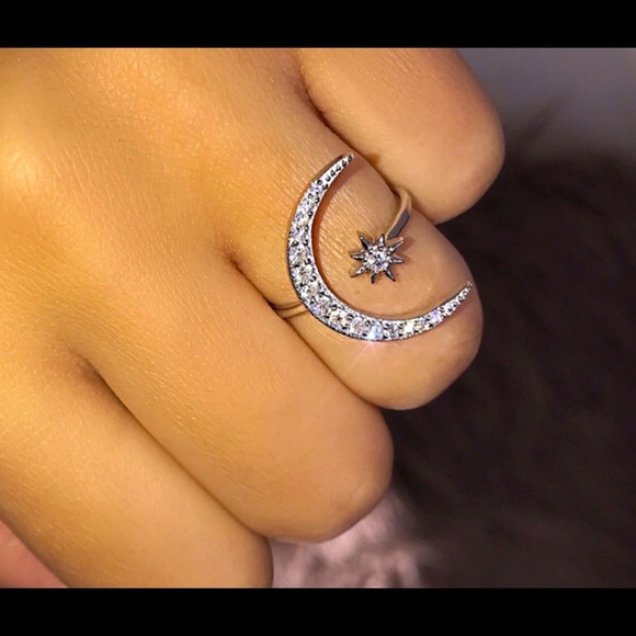 Shiny + sparkling ring with rhinestones - Picture 2 of 4